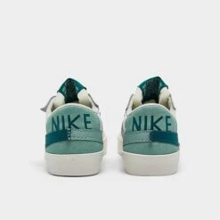 Women's Nike Blazer Low '77 Jumbo Casual Shoes Summit White//Geode Teal/Sea Glass/Mineral - DQ1470 106 -Nikes Shoes Shop DQ1470 106 P4