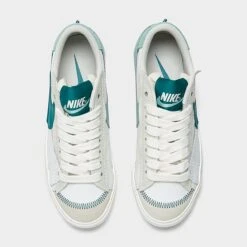 Women's Nike Blazer Low '77 Jumbo Casual Shoes Summit White//Geode Teal/Sea Glass/Mineral - DQ1470 106 -Nikes Shoes Shop DQ1470 106 P5