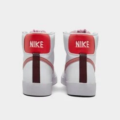 Women's Nike Blazer Mid '77 Next Nature Casual Shoes White/Night Maroon/Siren Red/Red Stardust - DQ4124 105 -Nikes Shoes Shop DQ4124 105 P4