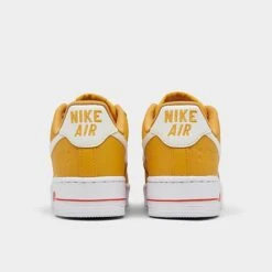 Women's Nike Air Force 1 Low SE 40 Years Casual Shoes Yellow Ochre/Sail/White/Team Orange/Metallic Gold - DQ7582 700 -Nikes Shoes Shop DQ7582 700 P4