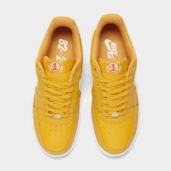 Women's Nike Air Force 1 Low SE 40 Years Casual Shoes Yellow Ochre/Sail/White/Team Orange/Metallic Gold - DQ7582 700 -Nikes Shoes Shop DQ7582 700 P5