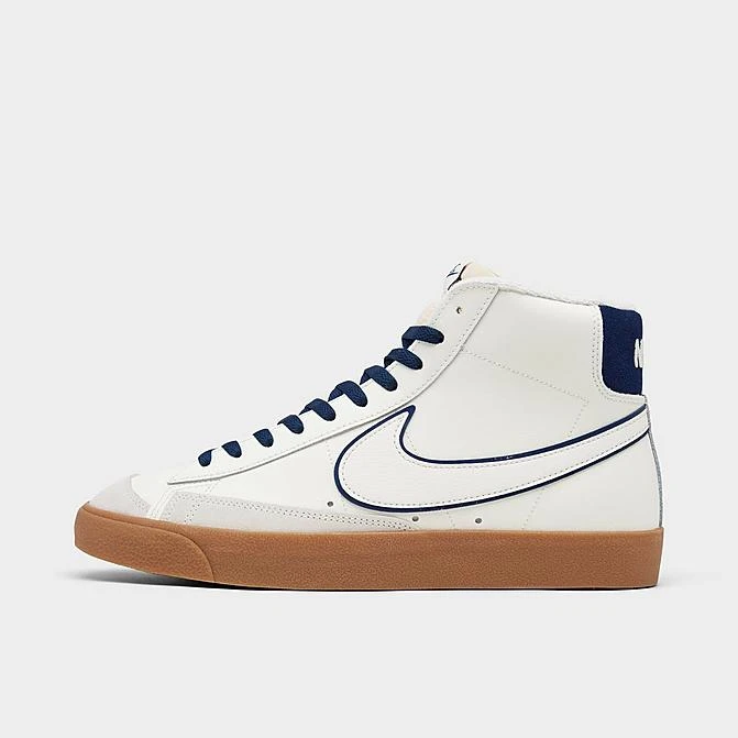 Nike Blazer Mid '77 PRM SE Varsity Casual Shoes Sail/Sail/Midnight Navy/Gum Brown - DQ7672 100 3 Nike Blazer Mid '77 PRM SE Varsity Casual Shoes Sail/Sail/Midnight Navy/Gum Brown - DQ7672 100