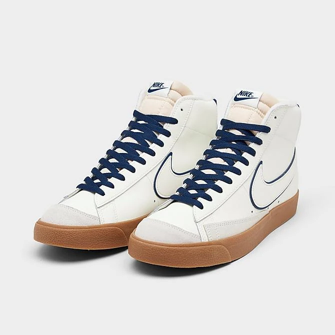 Nike Blazer Mid '77 PRM SE Varsity Casual Shoes Sail/Sail/Midnight Navy/Gum Brown - DQ7672 100 4 Nike Blazer Mid '77 PRM SE Varsity Casual Shoes Sail/Sail/Midnight Navy/Gum Brown - DQ7672 100 - Image 2