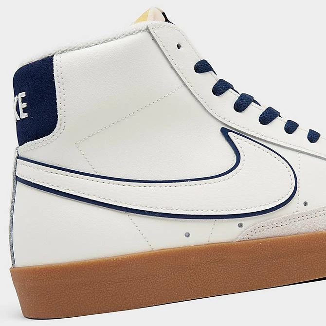 Nike Blazer Mid '77 PRM SE Varsity Casual Shoes Sail/Sail/Midnight Navy/Gum Brown - DQ7672 100 5 Nike Blazer Mid '77 PRM SE Varsity Casual Shoes Sail/Sail/Midnight Navy/Gum Brown - DQ7672 100 - Image 3