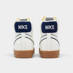 Nike Blazer Mid '77 PRM SE Varsity Casual Shoes Sail/Sail/Midnight Navy/Gum Brown - DQ7672 100 11 Nike Blazer Mid '77 PRM SE Varsity Casual Shoes Sail/Sail/Midnight Navy/Gum Brown - DQ7672 100 -Nikes Shoes Shop DQ7672 100 P4