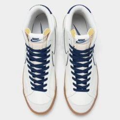 Nike Blazer Mid '77 PRM SE Varsity Casual Shoes Sail/Sail/Midnight Navy/Gum Brown - DQ7672 100 12 Nike Blazer Mid '77 PRM SE Varsity Casual Shoes Sail/Sail/Midnight Navy/Gum Brown - DQ7672 100 -Nikes Shoes Shop DQ7672 100 P5