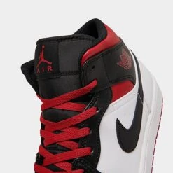 Nike Air Jordan Retro 1 Mid Casual Shoes White/Gym Red/Black - DQ8426 106 -Nikes Shoes Shop DQ8426 106 P3