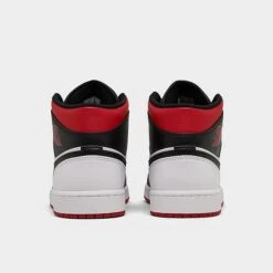 Nike Air Jordan Retro 1 Mid Casual Shoes White/Gym Red/Black - DQ8426 106 -Nikes Shoes Shop DQ8426 106 P4