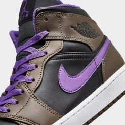 Nike Air Jordan Retro 1 Mid Casual Shoes Palomino/White/Wild Berry - DQ8426 215 -Nikes Shoes Shop DQ8426 215 P3