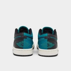 Nike Women's Air Jordan Retro 1 Low SE Casual Shoes Bright Spruce/Black/Sail - DR0502 300 -Nikes Shoes Shop DR0502 300 P4