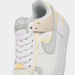 Women's Nike Air Force 1 Shadow Casual Shoes Sail/Light Silver/Citron Tint/Pearl White/White/Summit White - DR7883 101 -Nikes Shoes Shop DR7883 101 P3