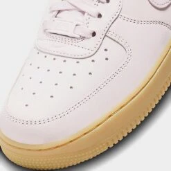Women's Nike Air Force 1 '07 Premium Casual Shoes Pearl Pink/Pearl Pink/Gum Light Brown - DR9503 601 -Nikes Shoes Shop DR9503 601 P3