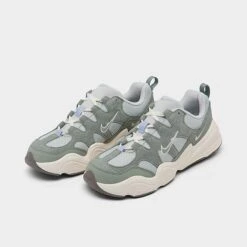 Women's Nike Tech Hera Casual Shoes Light Silver/Sail/Flat Pewter/Mica Green - DR9761 001 -Nikes Shoes Shop DR9761 001 P2