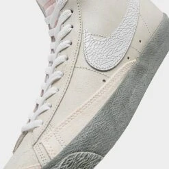 Nike Blazer Mid '77 SE Casual Shoes Summit White/White/Phantom/Mica Green - DV0797 100 -Nikes Shoes Shop DV0797 100 P3