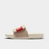 Women's Nike Offcourt Adjust Slide Sandals Sanddrift/Sail/Picante Red/Coconut Milk/Phantom - DV1033 100 -Nikes Shoes Shop DV1033 100 P1