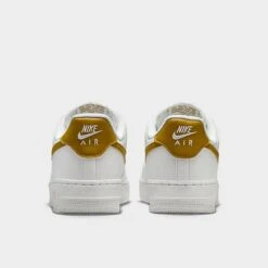 Women's Nike Air Force 1 '07 Low SE Next Nature Casual Shoes Summit White/Bronzine/Metallic Silver - DV3808 101 -Nikes Shoes Shop DV3808 101 P4