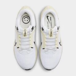 Women's Nike Zoom Pegasus 40 Running Shoes White/Coconut Milk/Black - DV3854 100 -Nikes Shoes Shop DV3854 100 P5