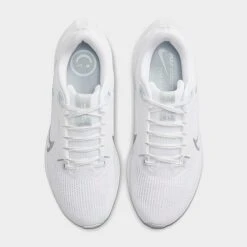 Women's Nike Zoom Pegasus 40 Running Shoes White/Metallic Silver/Pure Platinum - DV3854 101 -Nikes Shoes Shop DV3854 101 P5