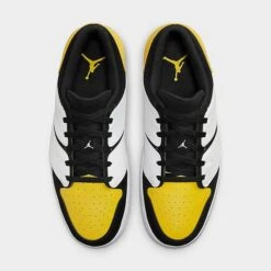 Nike Air Jordan Nu Retro 1 Low Casual Shoes Black/Tour Yellow/White - DV5141 017 -Nikes Shoes Shop DV5141 017 P5