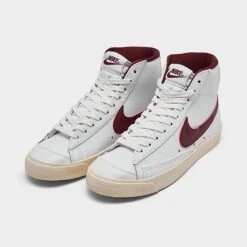 Women's Nike Blazer Mid '77 SE Casual Shoes White/Team Red/Muslin - DV7003 100 -Nikes Shoes Shop DV7003 100 P2