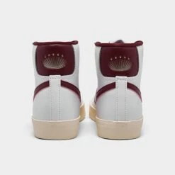 Women's Nike Blazer Mid '77 SE Casual Shoes White/Team Red/Muslin - DV7003 100 -Nikes Shoes Shop DV7003 100 P4