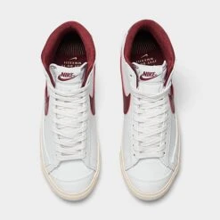 Women's Nike Blazer Mid '77 SE Casual Shoes White/Team Red/Muslin - DV7003 100 -Nikes Shoes Shop DV7003 100 P5