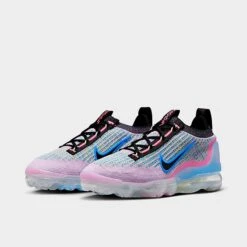 Women's Nike Air VaporMax 2021 Flyknit Running Shoes Pink Blast/Photo Blue - DX3369 600 -Nikes Shoes Shop DX3369 600 P2