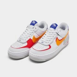 Women's Nike Air Force 1 Shadow Casual Shoes White/Sundial/Siren Red/Photon Dust - DZ1847 100 -Nikes Shoes Shop DZ1847 100 P2