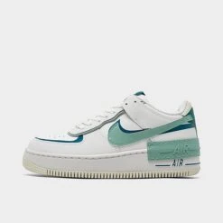 Women's Nike Air Force 1 Shadow Casual Shoes Summit White/Mineral/Industrial Blue - DZ1847Â 101
