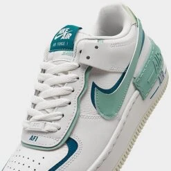 Women's Nike Air Force 1 Shadow Casual Shoes Summit White/Mineral/Industrial Blue - DZ1847 101 -Nikes Shoes Shop DZ1847 101 P3