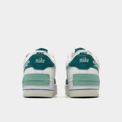 Women's Nike Air Force 1 Shadow Casual Shoes Summit White/Mineral/Industrial Blue - DZ1847 101 -Nikes Shoes Shop DZ1847 101 P4