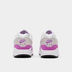 Women's Nike Air Max 1 '87 Casual Shoes Neutral Grey/Fuchsia Dream/White/Black - DZ2628 001 -Nikes Shoes Shop DZ2628 001 P4