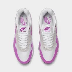 Women's Nike Air Max 1 '87 Casual Shoes Neutral Grey/Fuchsia Dream/White/Black - DZ2628 001 -Nikes Shoes Shop DZ2628 001 P5