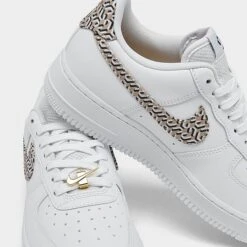 Women's Nike Air Force 1 '07 LX Casual Shoes White/Hemp/Black/Summit White - DZ2709 100 -Nikes Shoes Shop DZ2709 100 P3