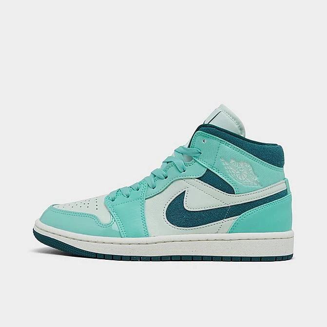 Nike Women's Air Jordan 1 Mid SE Casual Shoes Bleached Turquoise/Sky J Teal/Barely Green - DZ3745 300 3 Nike Women's Air Jordan 1 Mid SE Casual Shoes Bleached Turquoise/Sky J Teal/Barely Green - DZ3745 300
