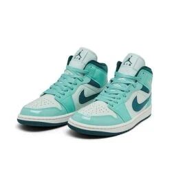 Nike Women's Air Jordan 1 Mid SE Casual Shoes Bleached Turquoise/Sky J Teal/Barely Green - DZ3745 300 9 Nike Women's Air Jordan 1 Mid SE Casual Shoes Bleached Turquoise/Sky J Teal/Barely Green - DZ3745 300 -Nikes Shoes Shop DZ3745 300 P2