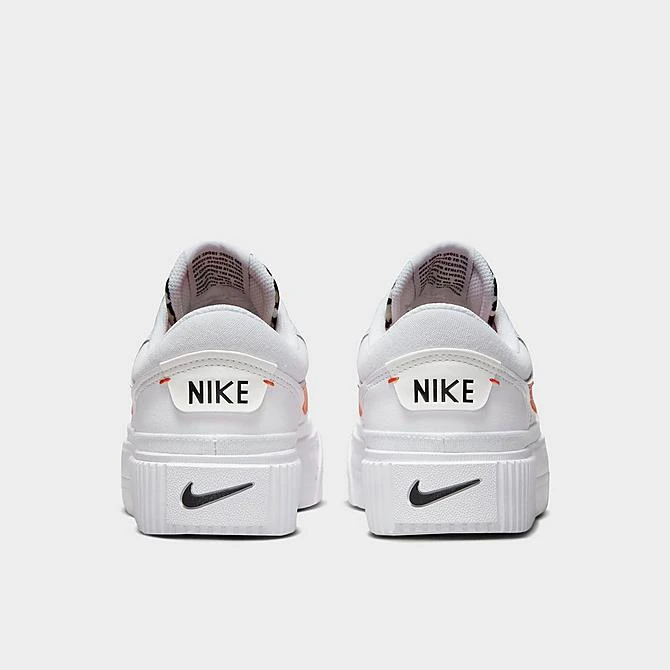 Women's Nike Court Legacy Lift Platform Casual Shoes White/Rattan/Black/Team Orange - DZ5203 100 6 Women's Nike Court Legacy Lift Platform Casual Shoes White/Rattan/Black/Team Orange - DZ5203 100 - Image 4