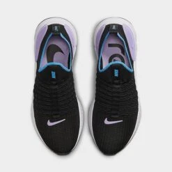 Women's Nike React Phantom Run Flyknit 2 Running Shoes Black/Barely Grape/University Blue/Lilac - DZ5213 001 -Nikes Shoes Shop DZ5213 001 P5