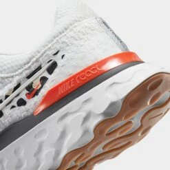 Women's Nike React Infinity 3 Running Shoes Platinum Tint/Mtlc Summit Wht/Team Orange/Black/Sail/Rattan - DZ5215 001 -Nikes Shoes Shop DZ5215 001 P3