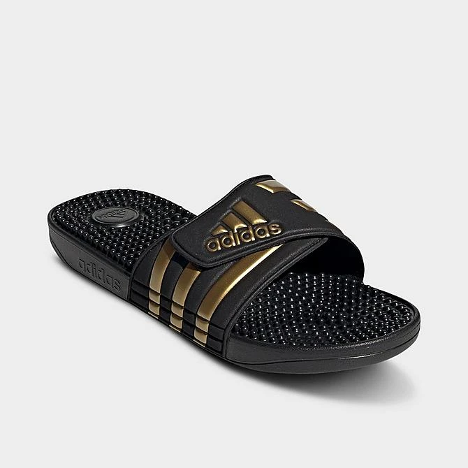 Adidas Adissage Slide Sandals Black/Gold Metallic/Black - EG6517 001 4 Adidas Adissage Slide Sandals Black/Gold Metallic/Black - EG6517 001 - Image 2