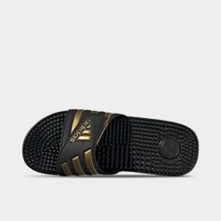 Adidas Adissage Slide Sandals Black/Gold Metallic/Black - EG6517 001 12 Adidas Adissage Slide Sandals Black/Gold Metallic/Black - EG6517 001 -Nikes Shoes Shop EG6517 001 P5