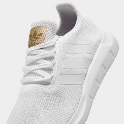 Women's Adidas Originals Swift Run Casual Shoes White/White/Copper Metallic - EG9492 100 -Nikes Shoes Shop EG9492 100 P3