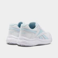 Women's Reebok Walk Ultra 7 DMX Walking Shoes White/Glass Blue/Collegiate Royal - EH0940 100 -Nikes Shoes Shop EH0940 100 P4