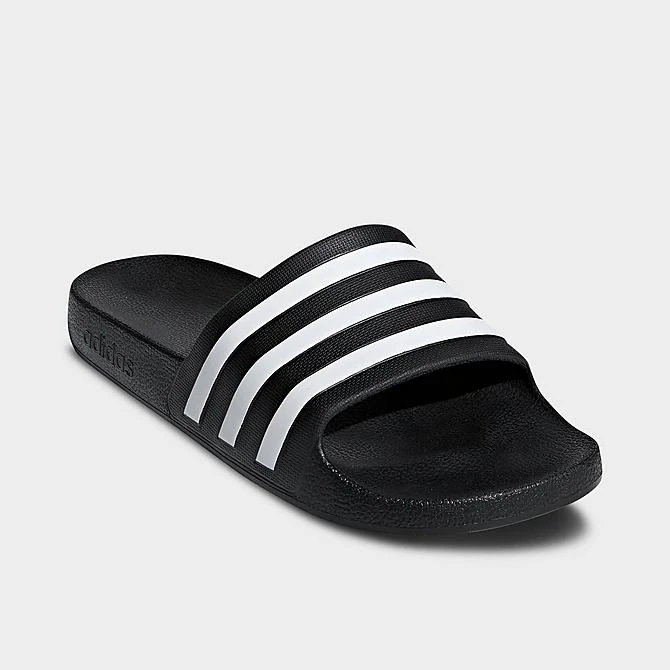 Women's Adidas Originals Adilette Aqua Slide Sandals Black/White/Black - F35543 001 4 Women's Adidas Originals Adilette Aqua Slide Sandals Black/White/Black - F35543 001 - Image 2