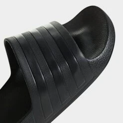 Women's Adidas Originals Adilette Aqua Slide Sandals Black/Black/Black - F35550 001 -Nikes Shoes Shop F35550 001 P3