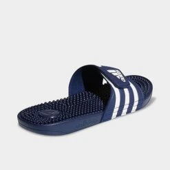Adidas Adissage Slide Sandals Dark Blue/White/Dark Blue - F35579 415 -Nikes Shoes Shop F35579 415 P4