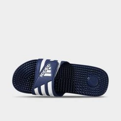 Adidas Adissage Slide Sandals Dark Blue/White/Dark Blue - F35579 415 -Nikes Shoes Shop F35579 415 P5