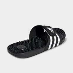 Adidas Adissage Slide Sandals Black/White/Black - F35580 001 -Nikes Shoes Shop F35580 001 P4
