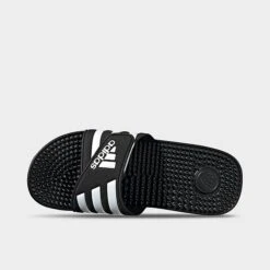Adidas Adissage Slide Sandals Black/White/Black - F35580 001 -Nikes Shoes Shop F35580 001 P5