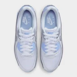 Women's Nike Air Max 90 Casual Shoes White/Photon Dust/Cobalt Bliss/Wolf Grey - FB8570 100 -Nikes Shoes Shop FB8570 100 P5
